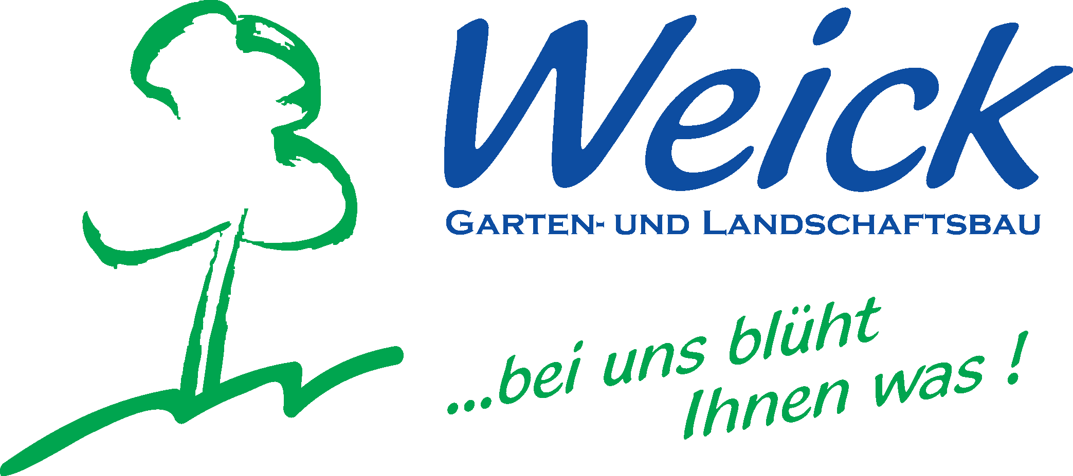 Weick Garten- und Landschaftsbau — ...bei uns blüht Ihnen was!